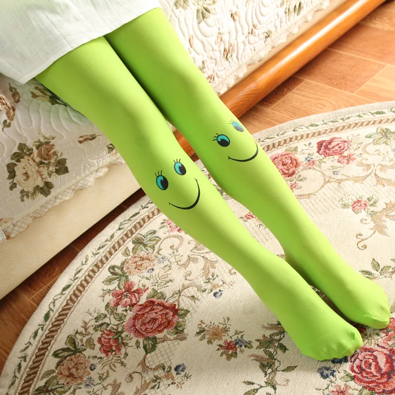 

Children Tights for Girls Baby Stockings Velvet Pantyhose Smiling Face Cute Kids Tights Dance Tights Trousers Pantyhose OneSize