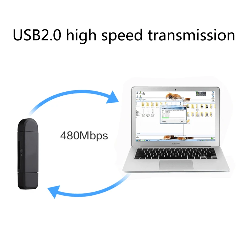 3 в 1 USB 2,0 type-C OTG Кардридер писатель высокая скорость универсальный для ПК телефон компьютер удлинитель-переходник