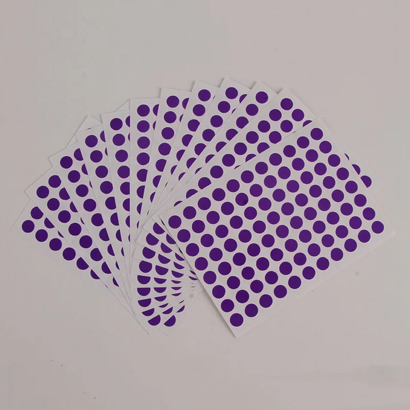 12 листов/упаковка 8 мм круглые цветные этикетки самоклеющиеся точечные наклейки офисные школьные принадлежности