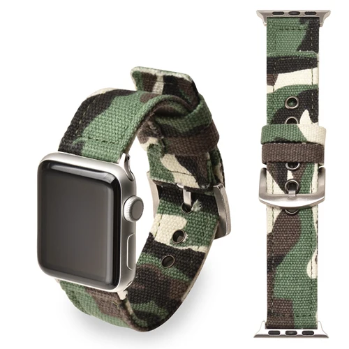 Спортивный нейлоновый ремешок для apple watch, 4 ремешка, 44 мм, 40 мм, iwatch, 42 мм, correa pulseira, apple watch, 38 мм, 5, 4, 3, 2, браслет для наручных часов - Цвет ремешка: green  Silver buckle
