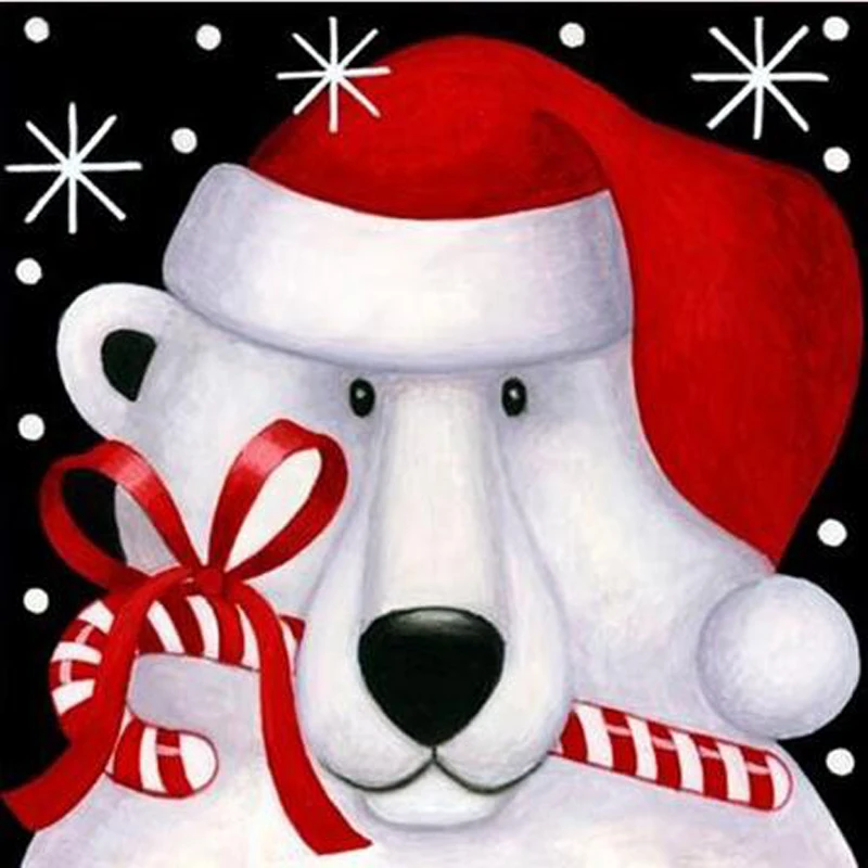

5D DIY Diamond Painting Cross Stitch Christmas Dog Gift Diamond Embroidery Full Square & Round Drill 3D Diamon Mosaic Decoration
