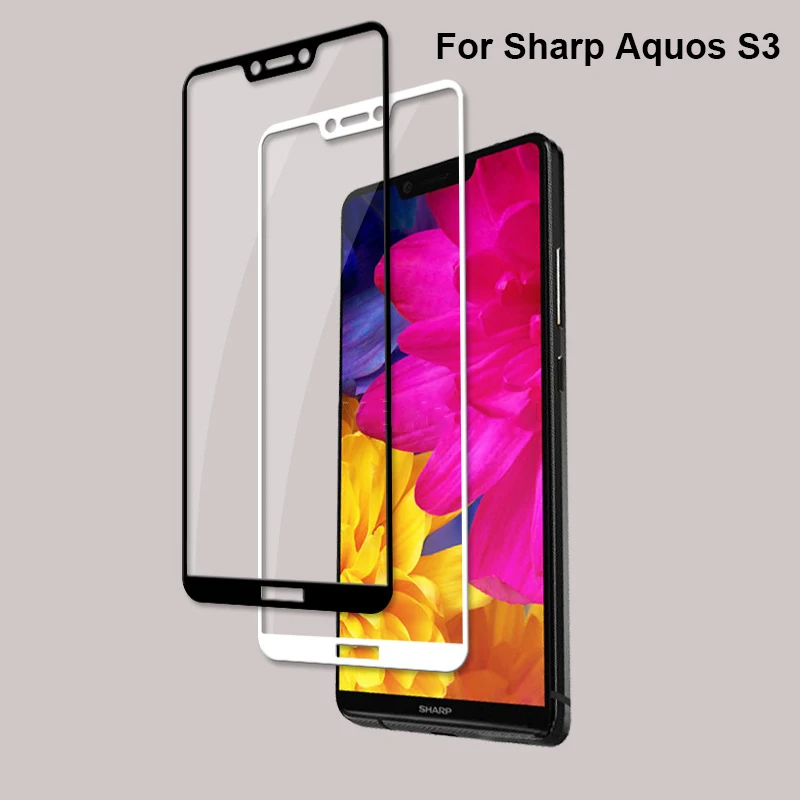 

2PCS For Sharp Aquos S2 S3 Tempered Glass 2.5D 9H Full Cover Screen Protector for Sharp S2 S3 Mobile Phone Protective Glass Film