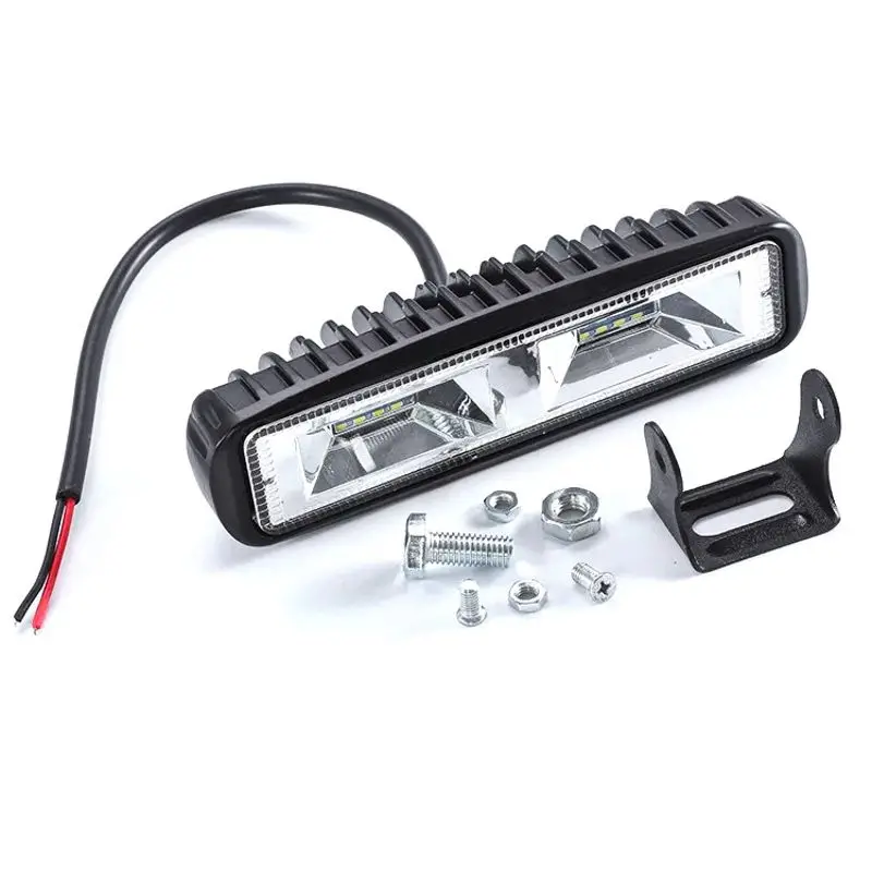 

48W Work Light Bar With Lamp White Flood Spot Beam For SUV ATV Motorcycle Tractor Trailer