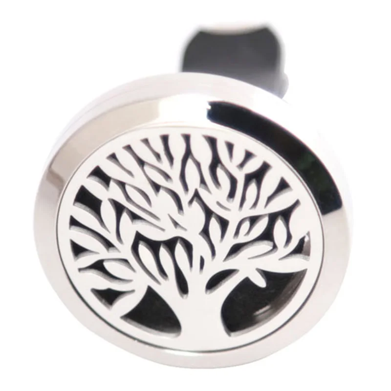 AMYA Jewelry Silver Tree of Life 30mm Diffuser 316 Stainless Steel Car Aroma Locket Essential Oil Lockets Free Pads | Украшения и