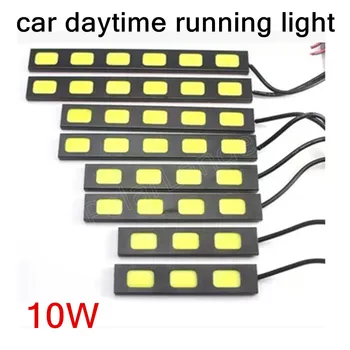

new super bright 2 pcs 10W 6LED Car Auto Parking Driving Daytime Running Lamp Light Head Lamp Daylight