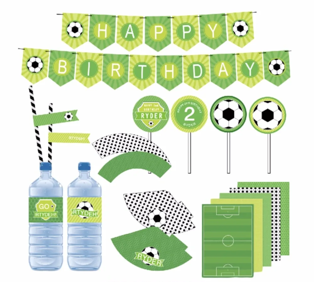 Banderole Creative Pour Fete Prenatale Banderole Decorative Pour Anniversaire Theme Football Fournitures Pour Fete D Anniversaire Aliexpress