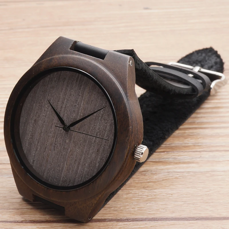BOBOBIRD Limited Edition Bamboo Wooden Watches Men's Luxury Brand Designer Watch Leather Band Quartz Watches for Men In Gift Box