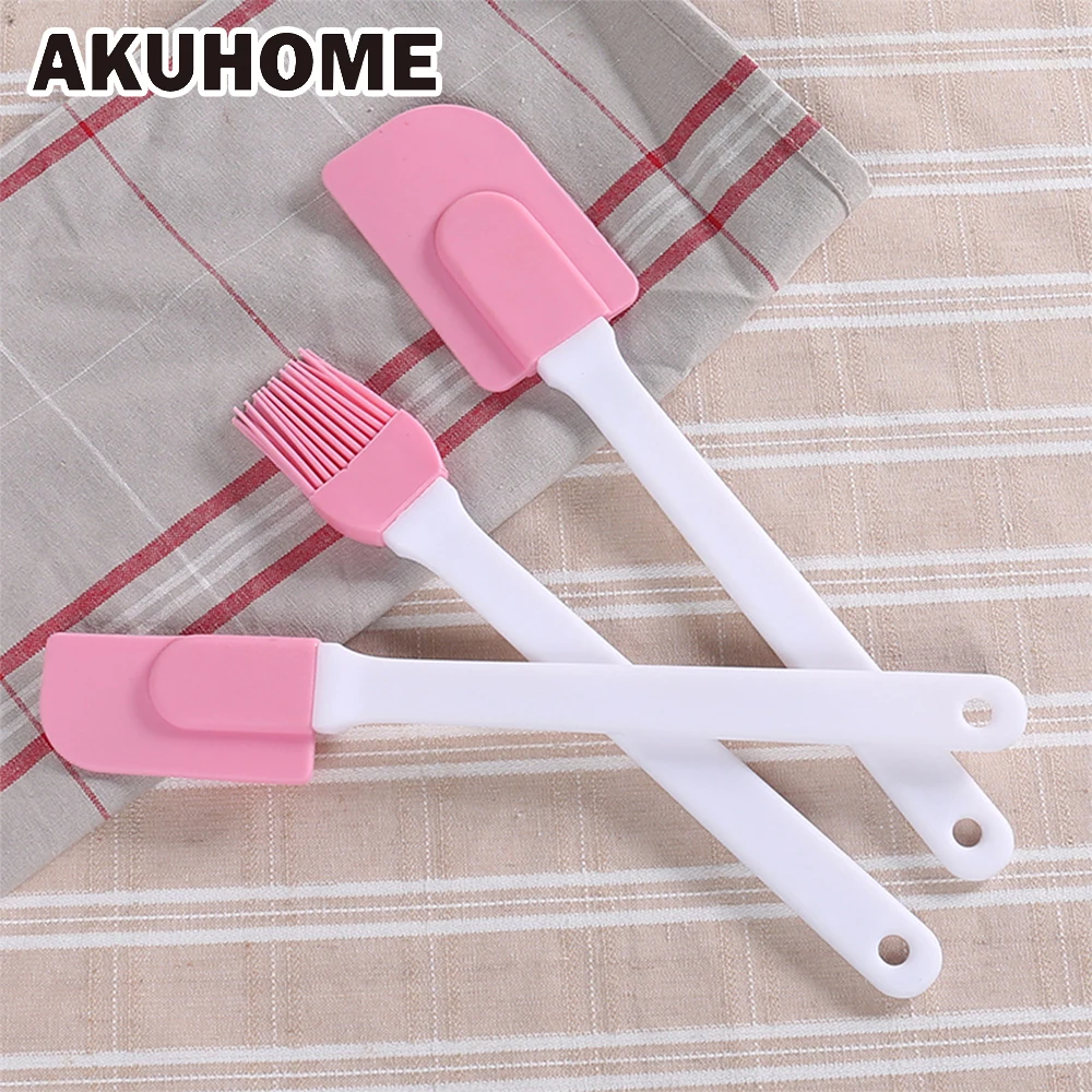 

Simple and Creative Baking Tools Silicone Scraper Trio Small Medium Large Shovel Home Travel Essential