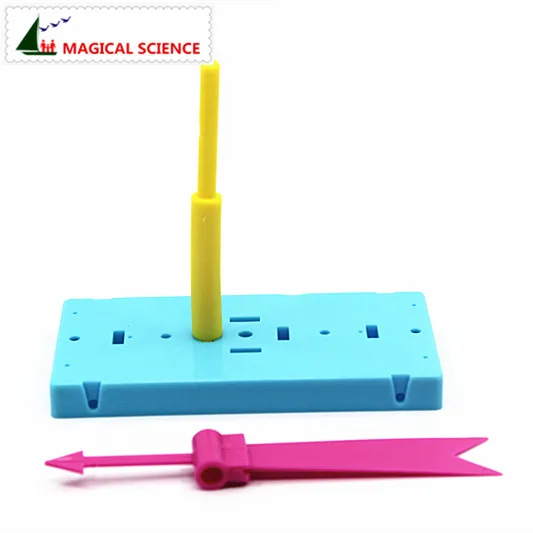 Fun physics experiment Homemade Wind vane DIY materials,home school educational kit for your kids students