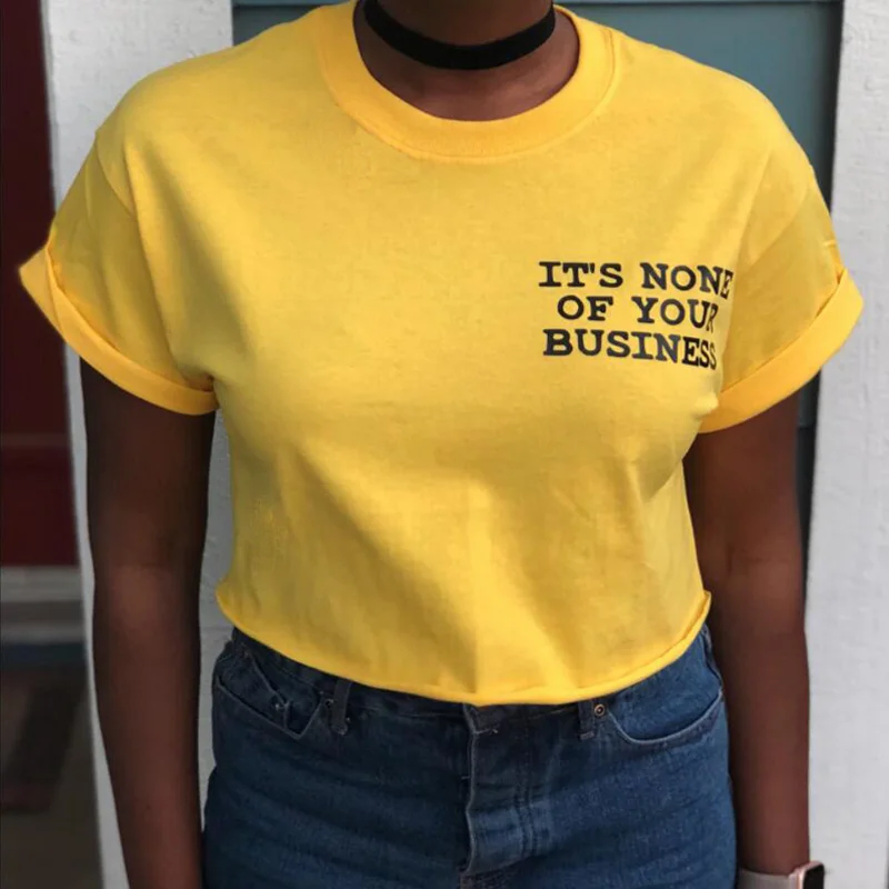 

Vsenfo It'S None Of Your Business Harry Styles T Shirt Men Women Unisex Short Sleeve Harajuku Tumblr Tees Tops Camiseta Feminin