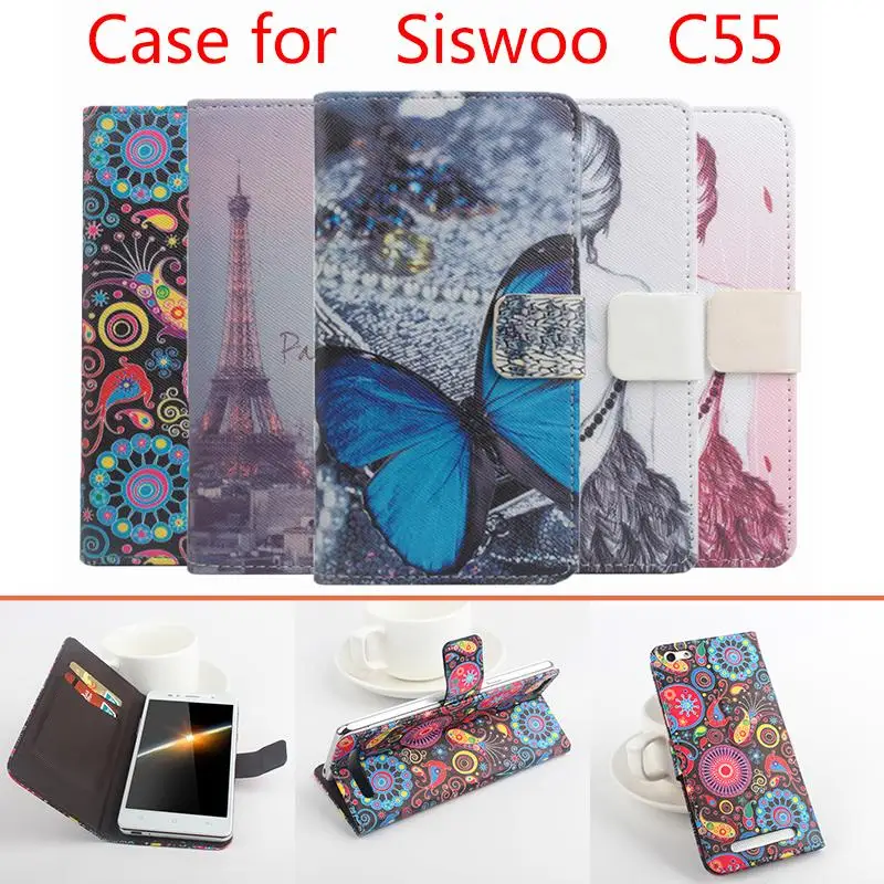 

High Quality Pattern Flip Leather Case Cover for Asus Zenfone 5 Lite A502CG with stand function and card slots