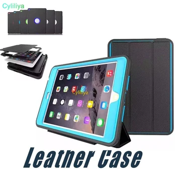 

50pcs For iPad Mini 4 3 2 1 Leather Case Protective Cover PU+TPU+PC For iPad 2 3 4 Air2 iPad Pro 9.7 10.5 12.5