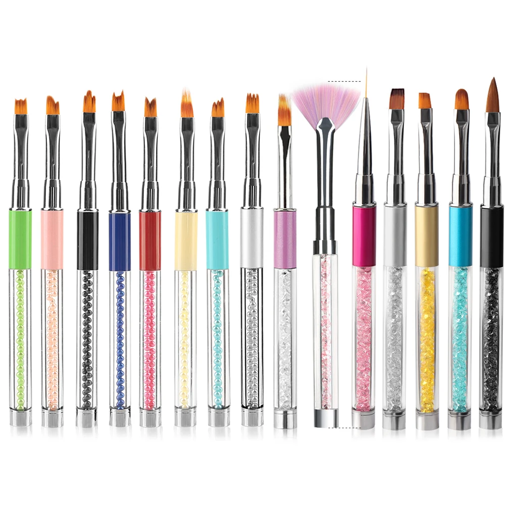 

1PC Makeup DIY French Nail Art Painting Brushes UV Gel Carving Drawing Gradient Liner Pen Decoration Manicure Pens Tools