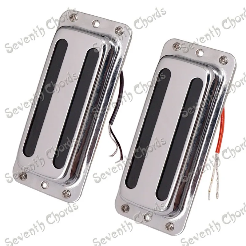 QHX 6 سلاسل الغيتار لاقط Humbucker مع النحاس غطاء الكروم 2 قطع الغيتار الاكسسوارات أجزاء الموسيقية أداة