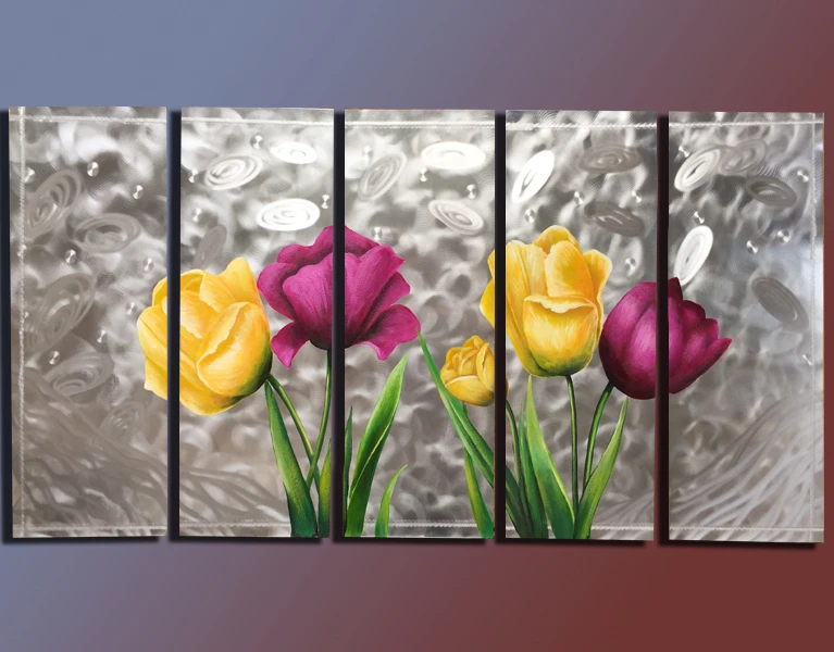 Asli The Karangan Bunga Besar Lukisan Artist Modern Seni Dinding Dekorasi Rumah Lukisan Minyak Logam Patung Decorative Painting Oil Paintingthe Paintings Aliexpress