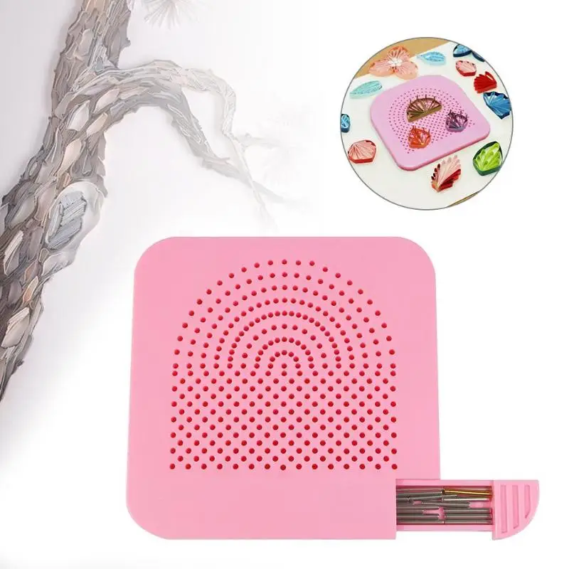 

Handmade Quilter Grid Guide for Paper Folding Crafting Paper Craft Tool 20 Roots Needle Plate DIY Paper Quilling Tools
