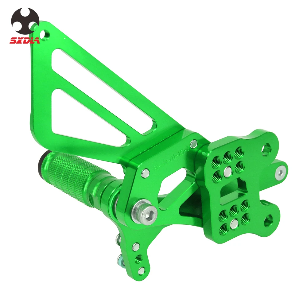 Аксессуары для мотоциклов CNC Регулируемые подножки задний Набор опорные подножки для Kawasaki NINJA ZX-14R ZX14R ZX 14R ABS 2012
