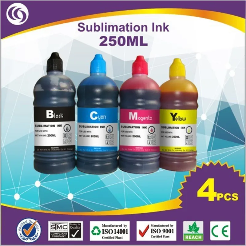 

Textile ink series sublimation ink 250ml*4 bottle ink high quality fast delievery diy T-shirts ink