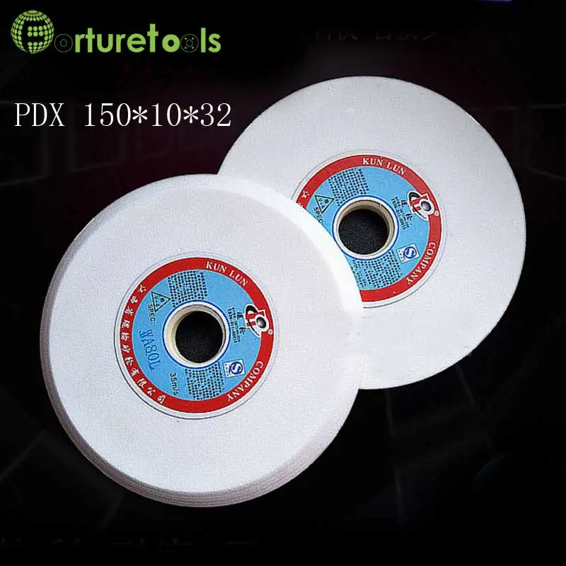 1 piece PDX White corundum grinding wheel aluminum oxide tapered edge