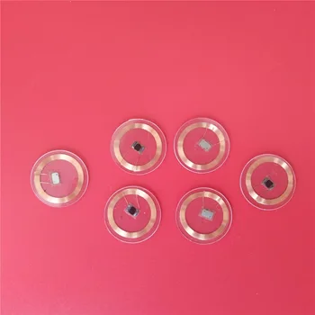 

10 Pieces NFC Tag RFID IC 13.56MHz S50 ISO14443A 1k Transparent Coin Card (25mm)