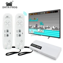 Data Frog USB Wireless Handheld TV Video Game Console Build In 620 Classic 8 Bit Game mini Console Dual Gamepad AV Output