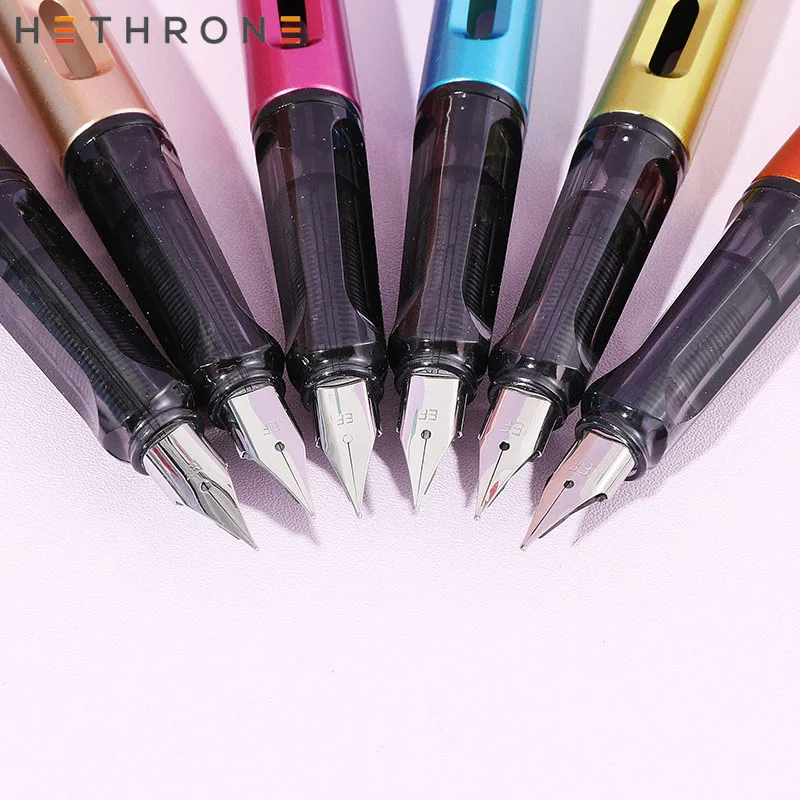 Hethrone 0 38 мм перьевые ручки красочные искусственные металлические для чернил