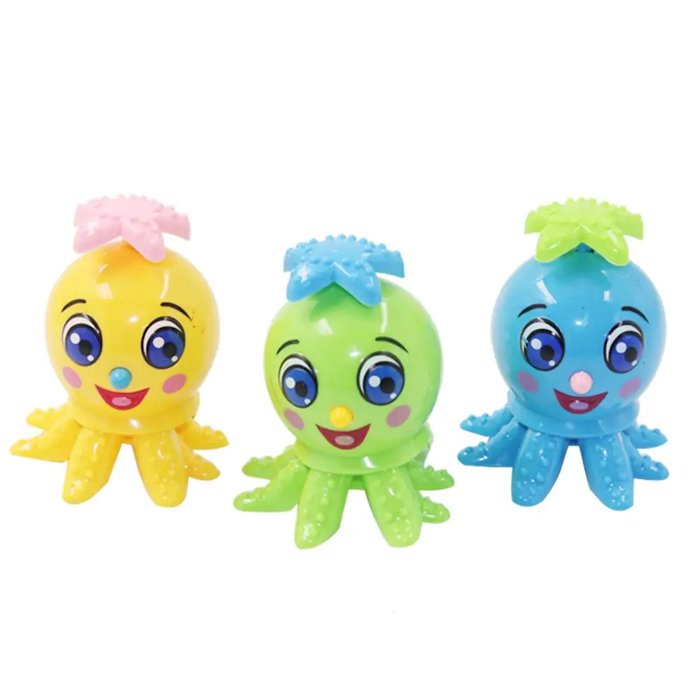 Милая игрушка с изображением животных осьминога заводная для ваших детей креативная Милая пластиковая мультяшный осьминог заводная игрушка цвет случайный - Цвет: random