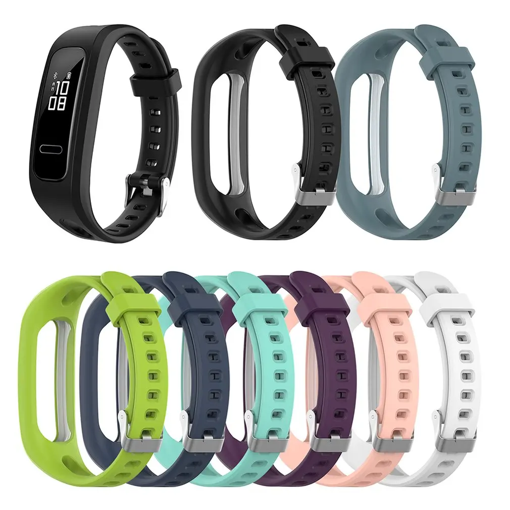 New Color Strap Replacement Silicone Strap Watch Band For Huawei Band 3e Huawei Honor Band 4 Running Version
