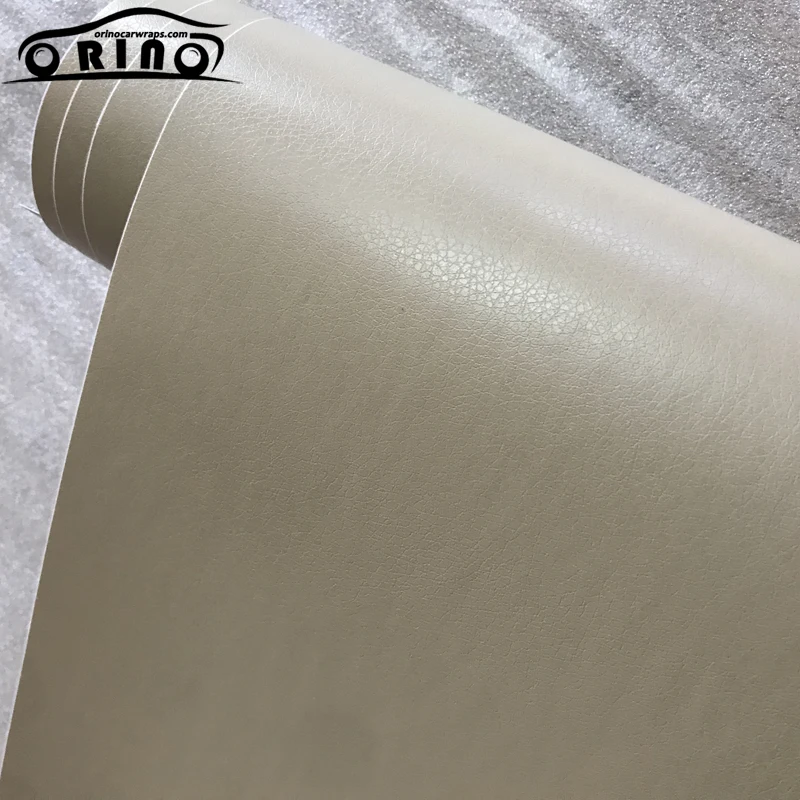 Beige Leather Vinyl Film Sticker-2