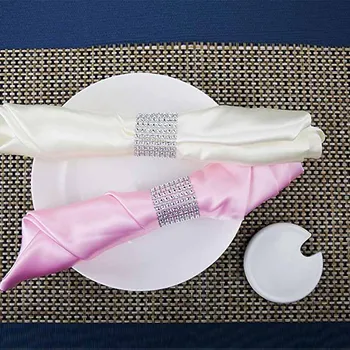 

50pcs Napkin Rings holders for Christmas Anniversary Wedding Banquet bridal shower Gender Reveal Bachelorette party Decoration