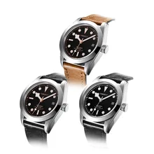 Corgeut 41mm Mens Automatic Watch Black Luminous Dial Sapphire Glass Wristwatch Leather Strap Miyota 8215 Movement Watches 2016A Corgeut 41mm Mens Automatic Watch Black Luminous Dial Sapphire Glass Wristwatch Leather Strap Miyota 8215 Movement Watches 2016A