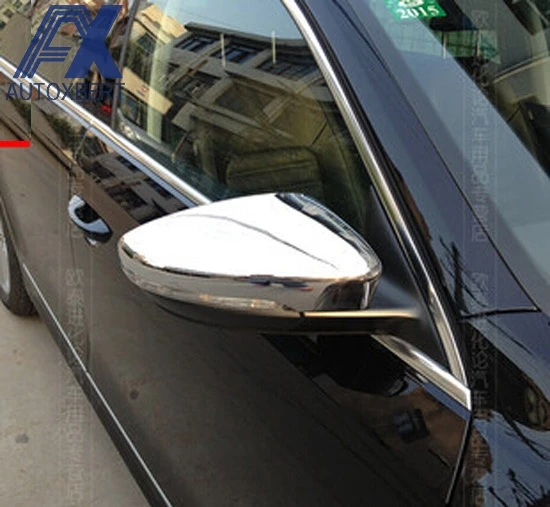 AX CHROME Боковая зеркальная крышка с отделкой формовочной крышкой подходит для VW PASSAT B7 Евро 2012 2013 Аксессуары