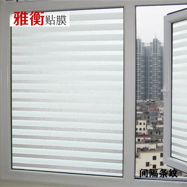 Custom Static Tint Stripes Office Post Pervious To Light Door Anti Custom Static Tint Stripes Office Post Pervious To Light Door Anti Collision Window Blinds Gl