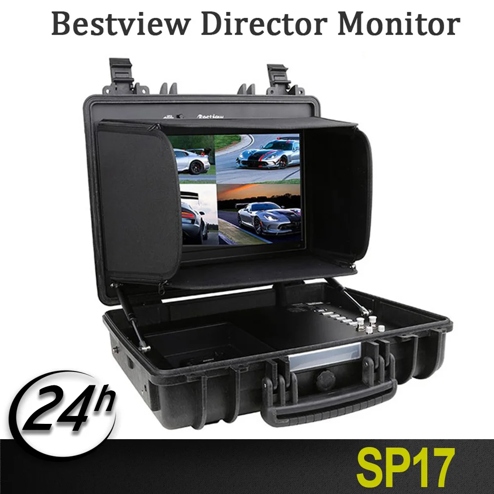 

Professional Bestview SP17 Director Monitor HDMI & 3G-SDI for Movie Camera 17.3" Broadcast Screen With Portable Box