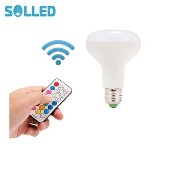 

SOLLED 10W E27 Dimmable RGBW LED Light Bulb Colors Changing with Remote Control LED Bulb Lampada Christmas lamp