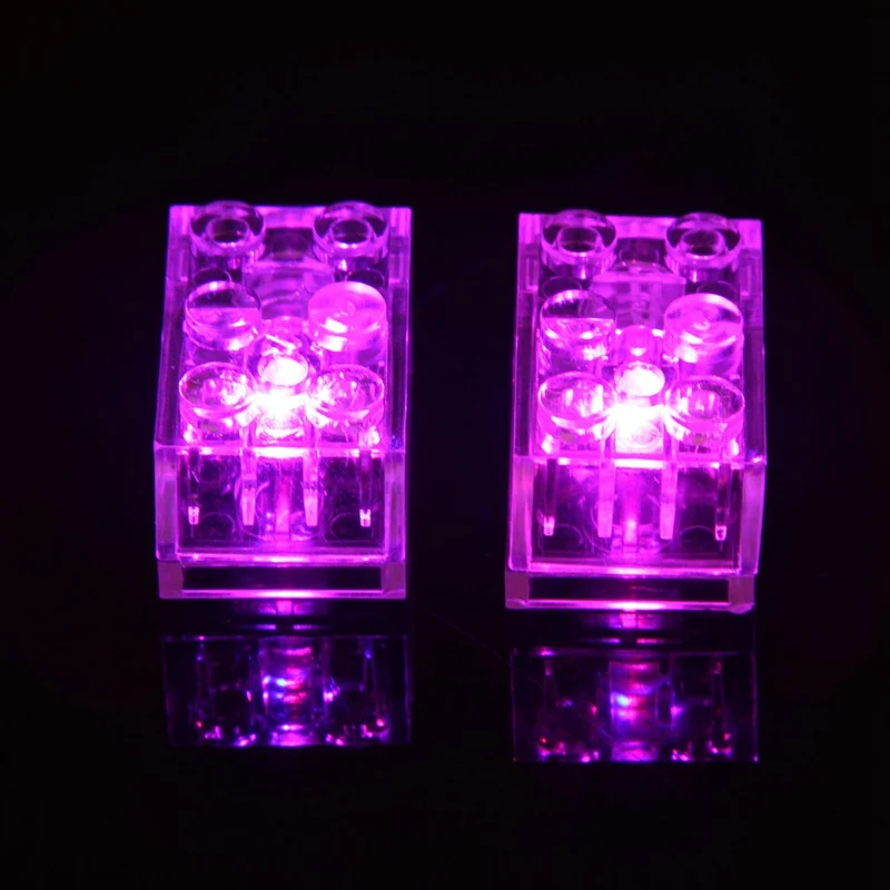 1PC LED light Building Blocks Bricks Colorful Light emitting Kids Toys