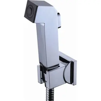 

Chrome Square Hand-held Toilet Bidet Spray Shattaf Sprayer Head Shattaf Shower with shower hose and holder shower sprayer set