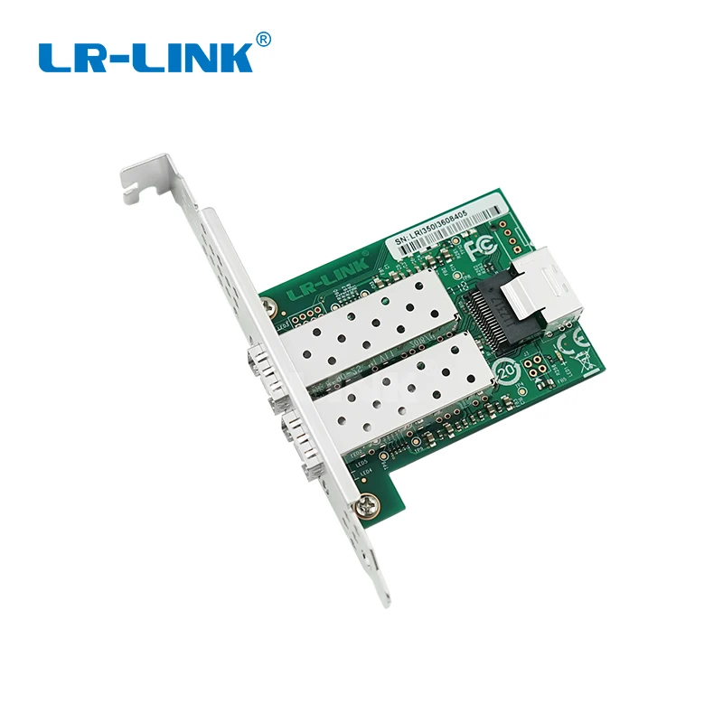 LR-LINK 2203PF-2SFP Dual-port Mini PCI-e fiber adapter Intel I350 Gigabit optical Network Interface Card(2xsfp)
