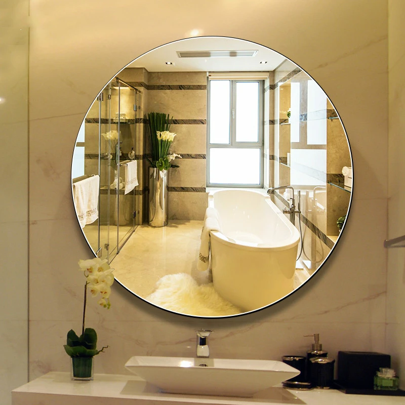 Bathroom Mirror Wall Hanging Round Bath Large Makeup Mirrors Vanity Wall Mirror For Bathroom Round Mx12151027 Bath Mirrors Aliexpress