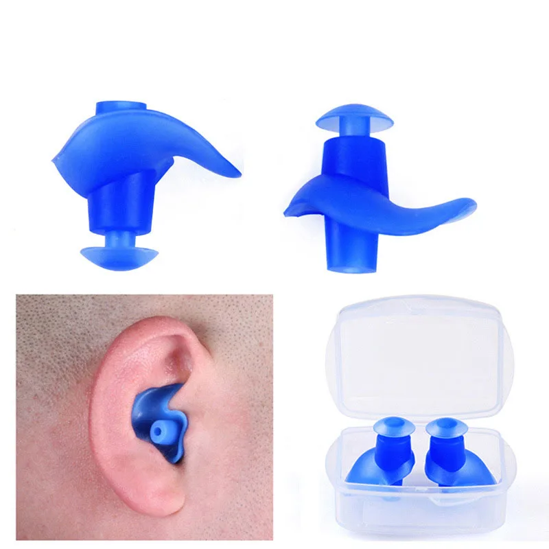 

1 Pair Soft Ear Plugs Environmental Silicone Waterproof Dust-Proof Earplugs Diving Water Sports Swimming Accessories