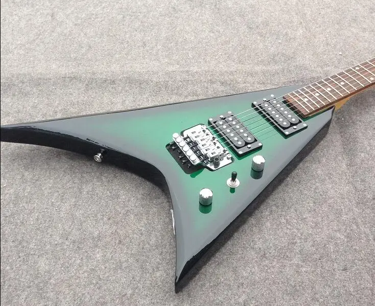 Electric guitar V GRS Chrome hardware Mahogany body Floydrose tremolo Accept any color production wholesale | Спорт и развлечения