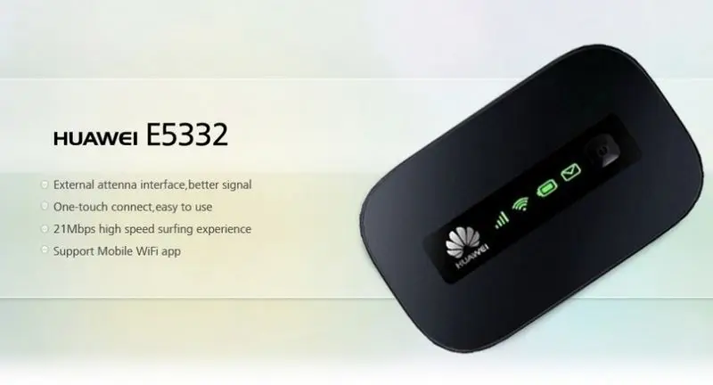 Бренд HUAWEI E5332 к оператору сотовой связи HSPA+ 21,6 Мбит/с сим-картой Портативный 3g беспроводной модем маршрутизатор Wi-Fi