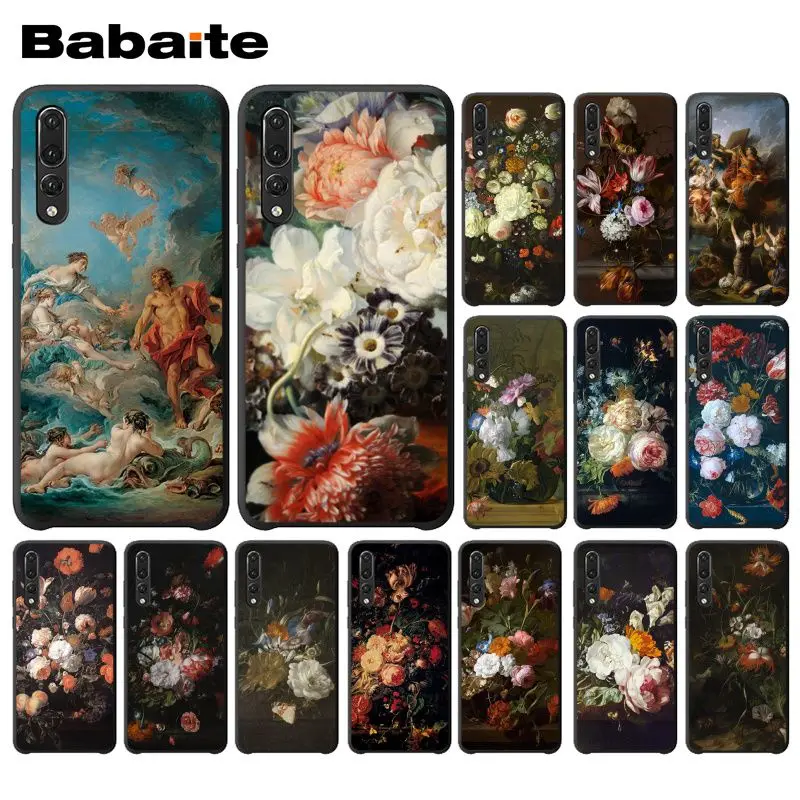 Babaite краска цветок ваза с бабочкой эстетическое искусство PhoneCase для huawei P20 Mate20 Lite Honor Play 8A 8C 7C 5A Y6 Y5 II Psmart