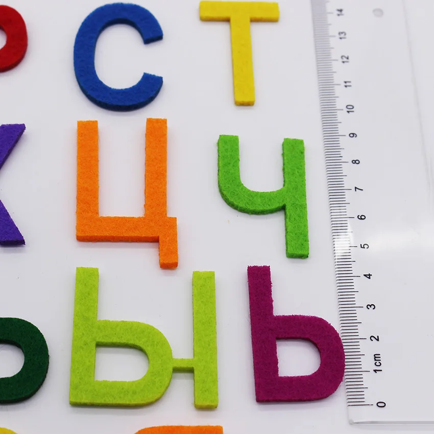 CMCYILING мультяшный войлочный алфавит для шитья скрапбукинга ручной работы, игрушка для украшения дома, войлочный набор для рукоделия с буквами, 33 шт