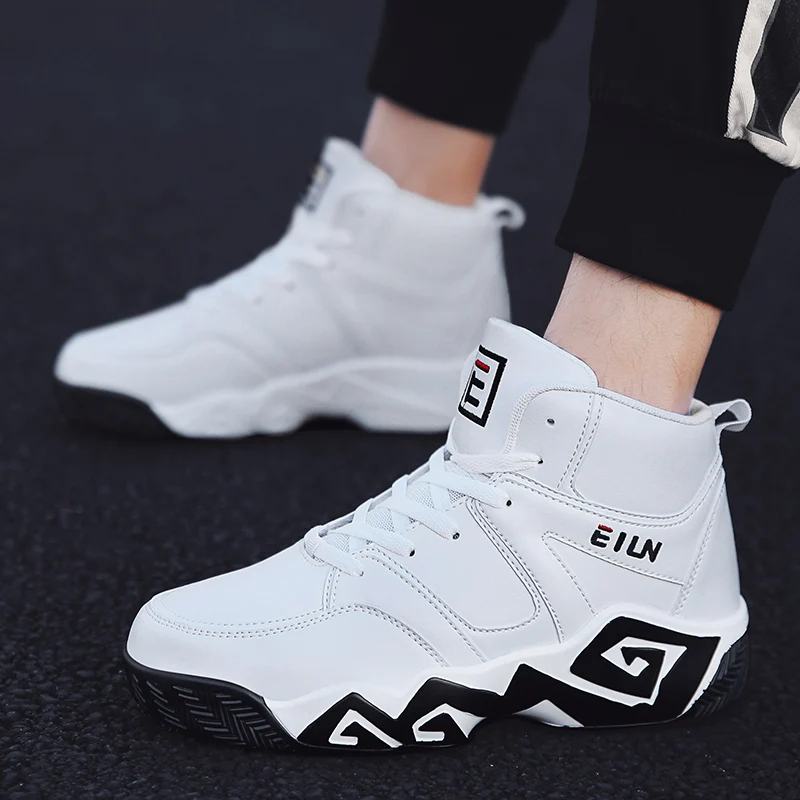 Ceyue 2019 hombres zapatos de baloncesto de alta arriba zapatillas de deporte profesional tobillo zapatos cojín de aire a prueba de golpes a prueba cesta homme baloncesto