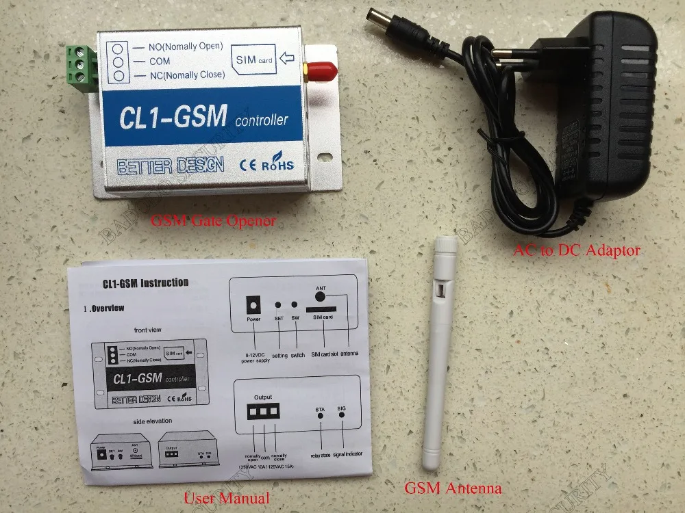 CL1-GSM беспроводной смарт-пульт дистанционного управления SMS GSM сигнализация Система управления электрическими приборами раздвижные распашные ворота