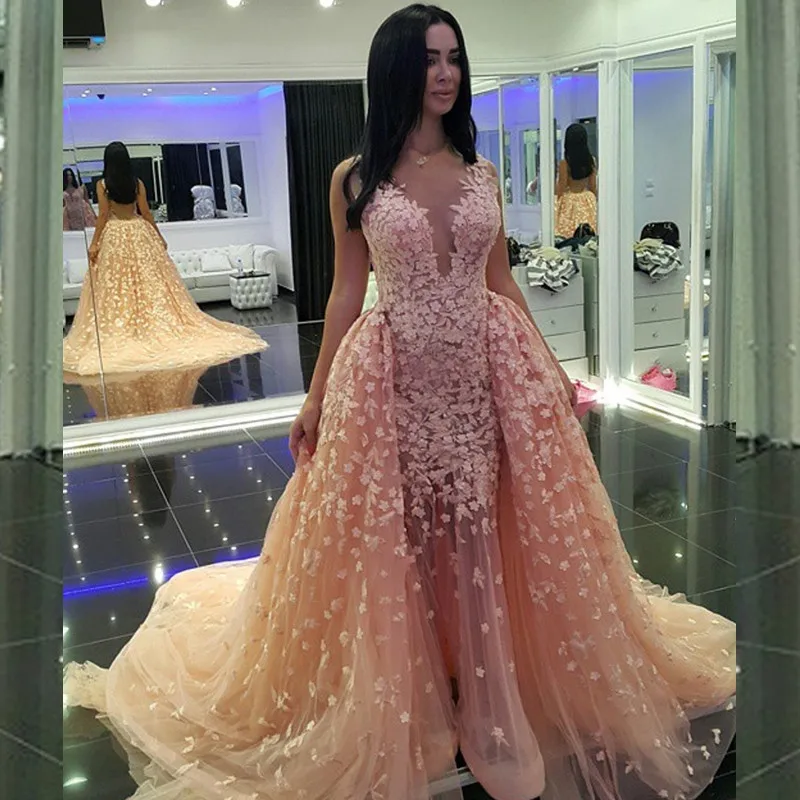 Superb Detachable 2016 New Sexy Charming Beaded Appliques Tulle Ball