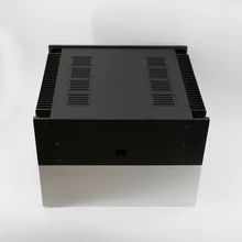 BZ4315A Aluminum chassis silver/black both side with radiator audio power amplifier case box case 3209 class a full aluminum amplifier enclosure amp case both side heatsink