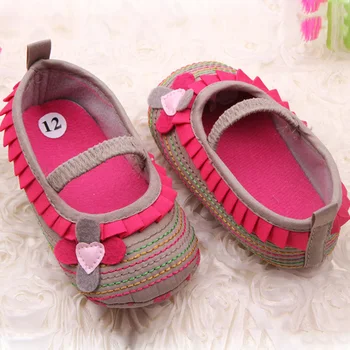 

Cotton Cloth Baby Shoes Striped Sole Shoes for Kids Cute Toddler Shoes 2018