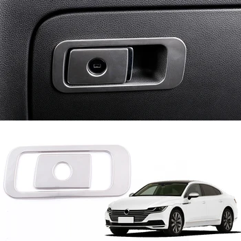 

For Left Hand drive! For VW Volkswagen Passat B8 / Arteon / 5-door Wagon 2017 2018 Stainless Storage Box Handle Bowl Cover 2*